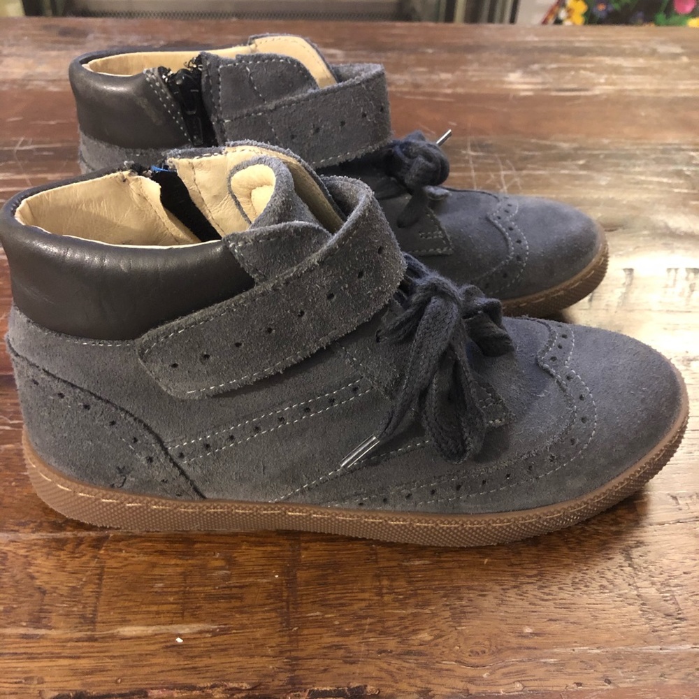 Jacadi dress up suede sneakers sz 35